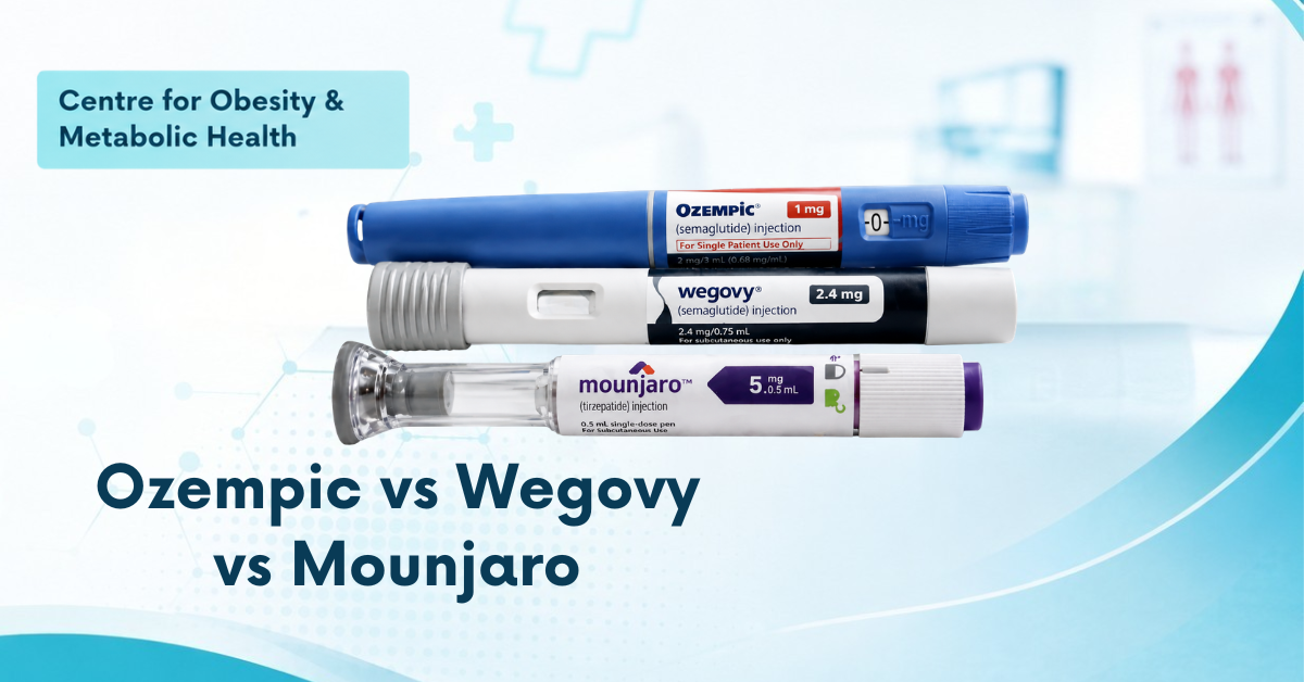 Ozempic vs Wegovy vs Mounjaro weight loss injections explained by obesity specialist in Mumbai