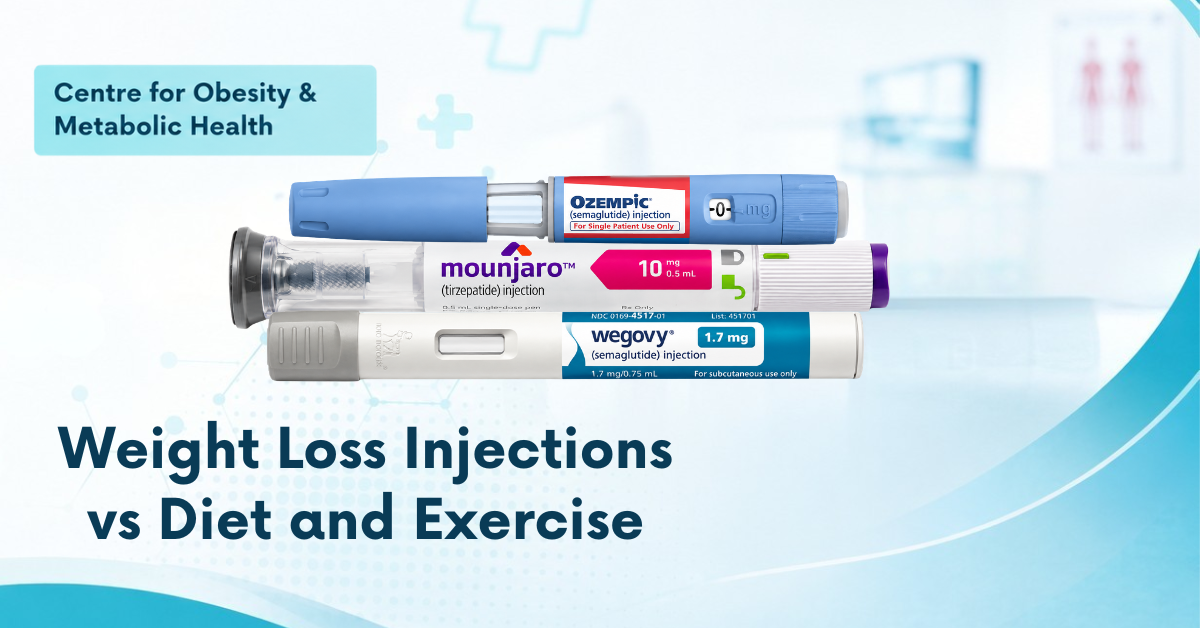 GLP-1 weight loss injections vs diet and exercise explained by obesity specialist in Mumbai